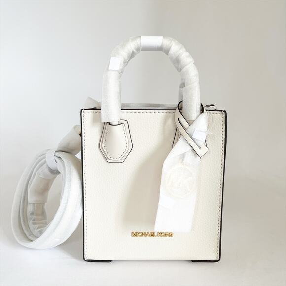 MICHAEL KORS Mercer Extra-Small Pebbled Leather Crossbody Bag - Picture 1 of 10